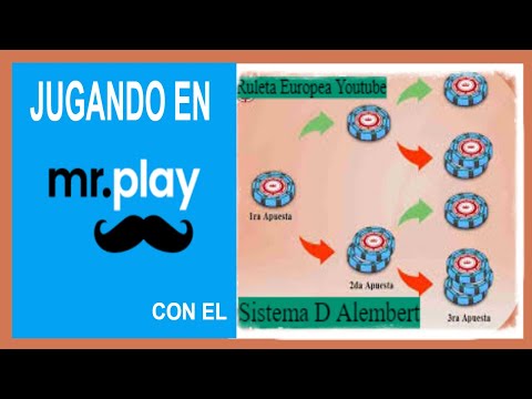 Sistema de Ruleta D&#039;Alembert âœ¨ (Sencillo y Eficaz) Jugando en Mr.play casino en España âœ…